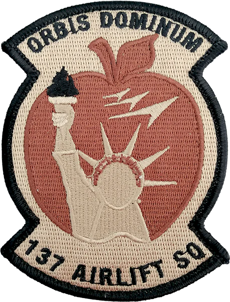 137 Airlift SQ (Orbis Dominum) - Desert - Historical Patch