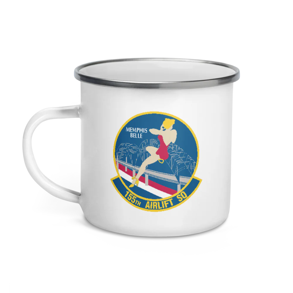 155th Airlift Squadron Enamel Mug - Image 3