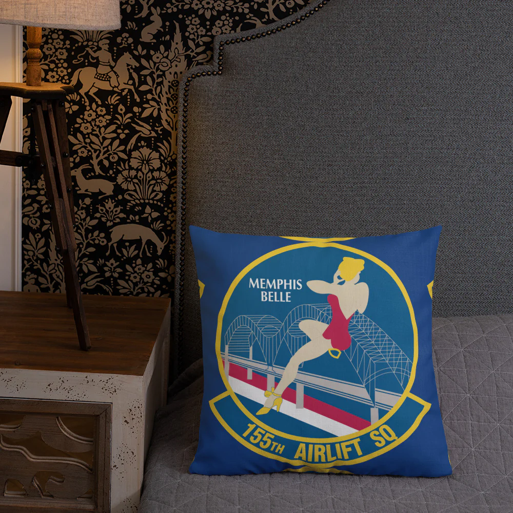 155th Airlift Squadron Premium Pillow - Image 3