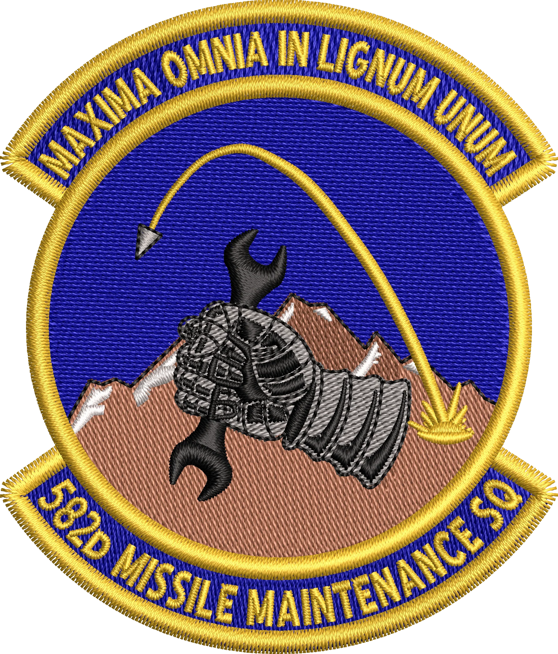 582d Missiles Maintenance Sq - Colored Patch