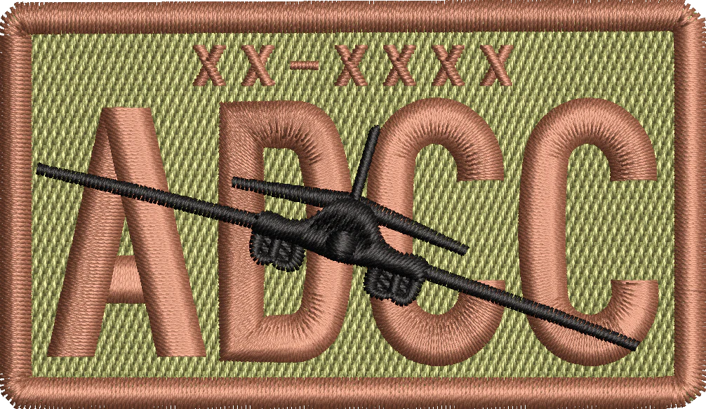 ADCC - Duty Identifier Patch with B-1 (Banked) *Custom Tail Numbers*