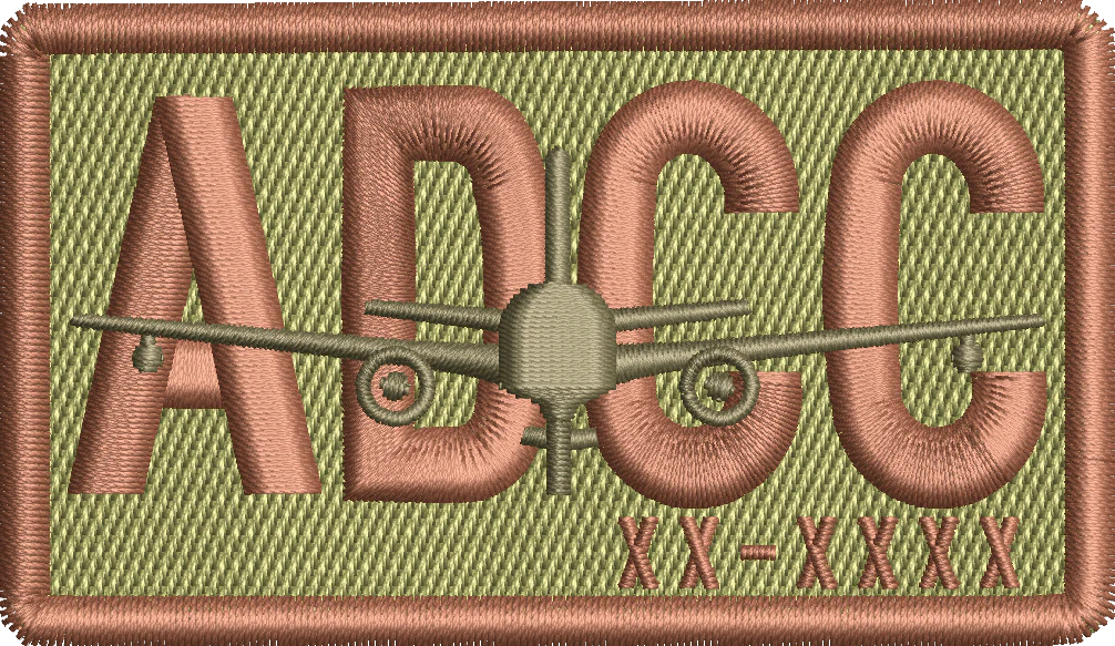 ADCC - Duty Identifier Patch with KC-46(BAGBY) *Custom Tail Numbers*