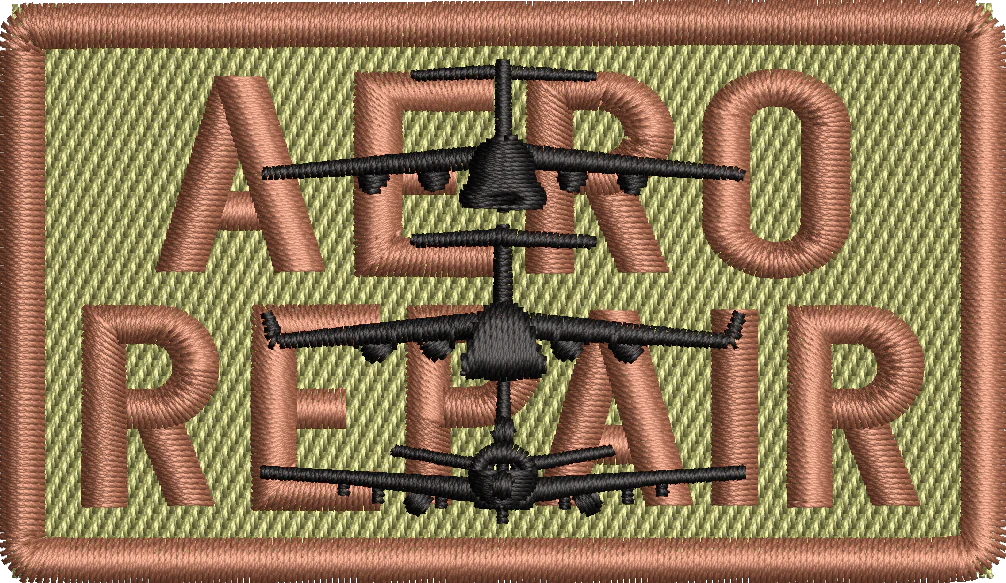 AERO REPAIR - Duty Identifier Patch with C-17/ C-5/  KC-10