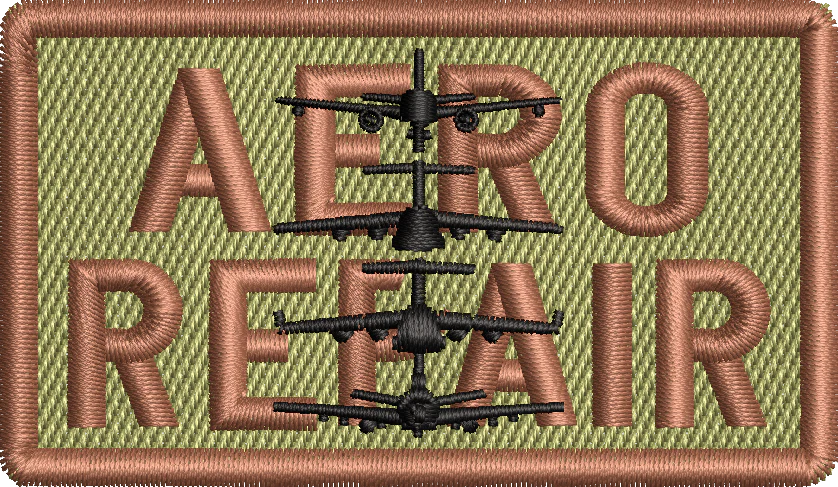 AERO REPAIR - Duty Identifier Patch with C-17/ C-5/ KC-10/KC-46