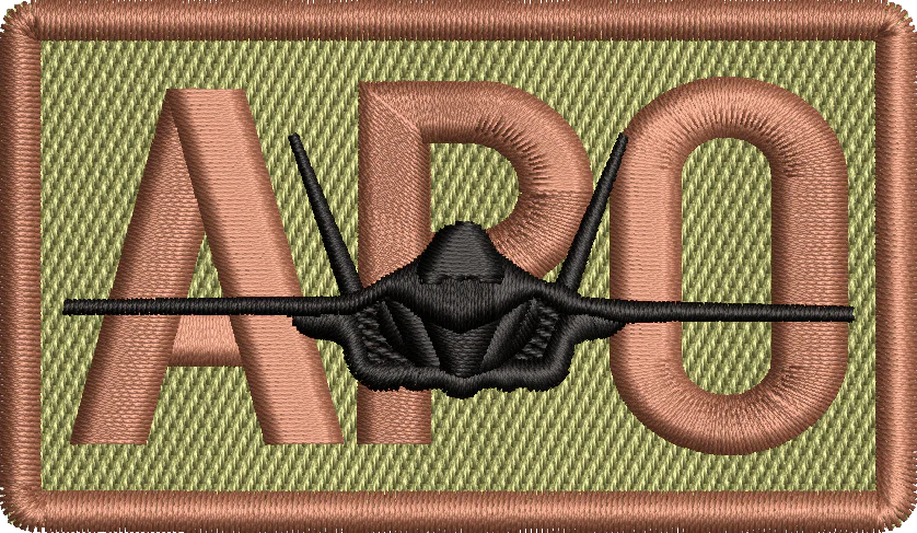 APO - Duty Identifier Patch with F-35