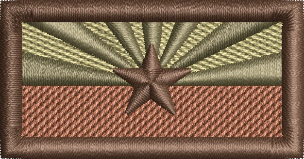 Arizona Flag - Brown - Pen Tab