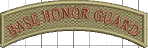 BASE HONOR GUARD - ROCKER TAB