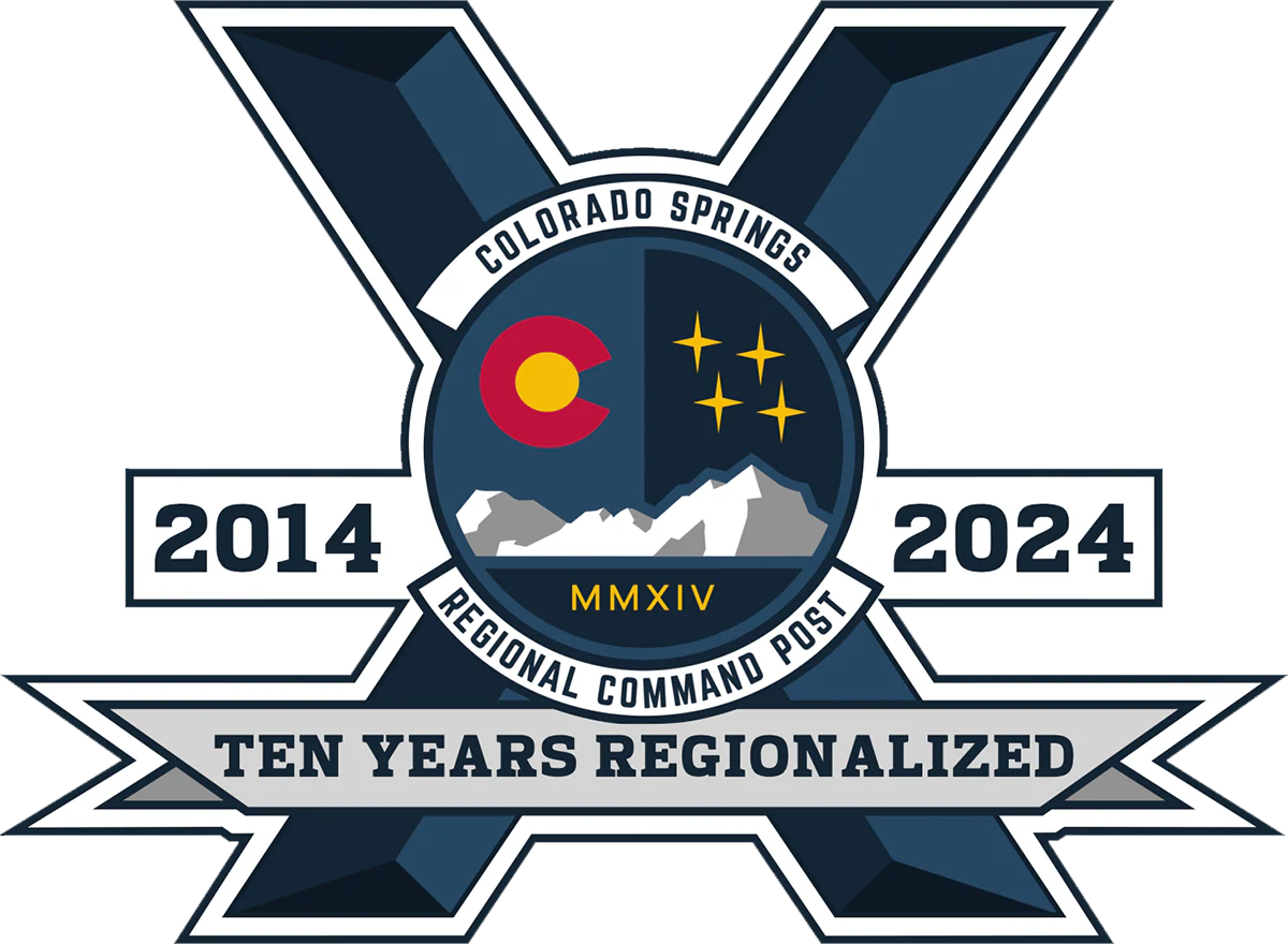 Colorado Springs Regional Command Post - 10 Years Regionalized 2014-2024 PVC