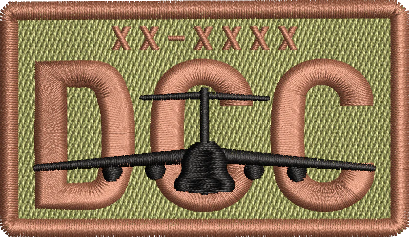 DCC - Duty Identifier Patch with C-5 *Custom Tail Numbers*