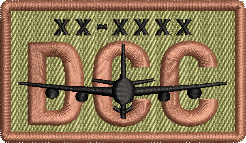 DCC - Duty Identifier Patch with KC-135 *Custom Tail Numbers*