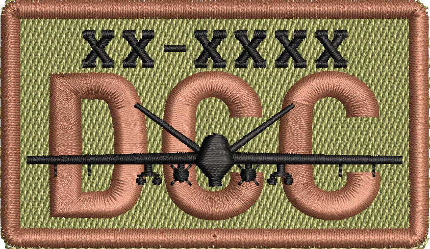 DCC - Duty Identifier Patch with MQ-9 *Custom Tail Numbers*