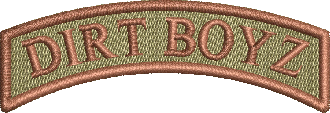 DIRT BOYZ- ROCKER TAB (SPICE BROWN BORDER)