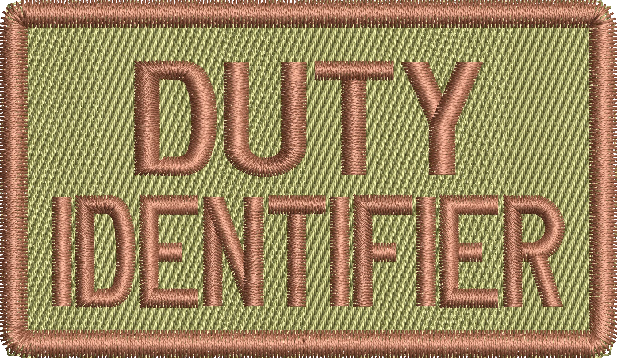 DUTY IDENTIFIER - Duty Identifier Patch