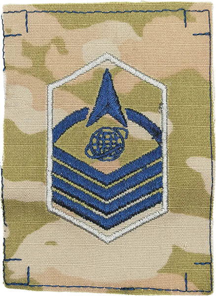E-7 Master Sergeant - U.S. SPACE FORCE OCP RANK -- SEW ON