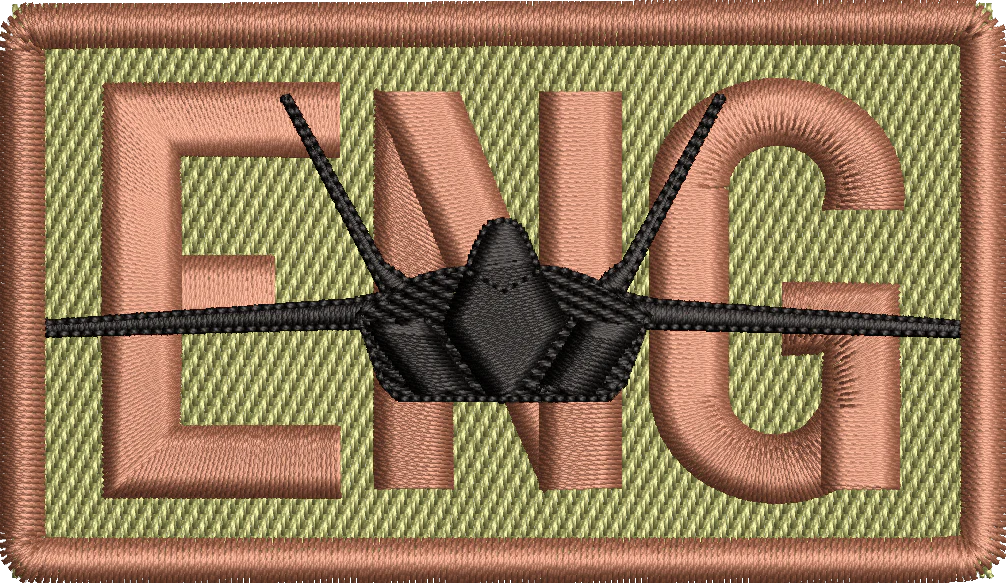 ENG - Duty Identifier Patch with F-22 Raptor