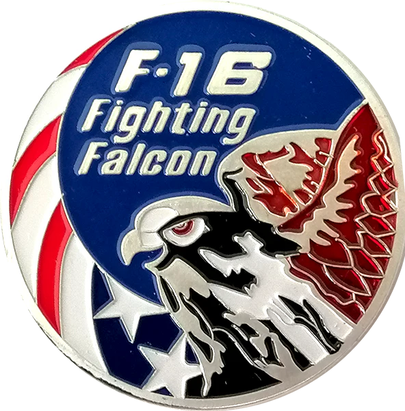 F-16 Fighting Falcon Color - Coin