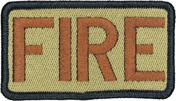 FIRE - Duty Identifier with Black Boarder