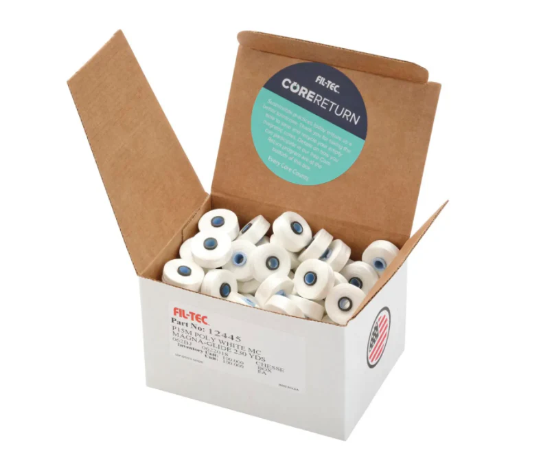 Magna-Glide PrewoundL Bobbins White - 100 count - Image 2