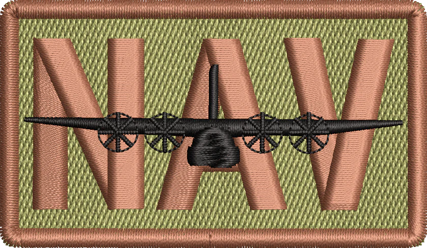 NAV - Duty Identifier Patch with C-130H