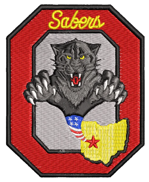 Ohio ANG (OHANG) Sabers Block O Patch