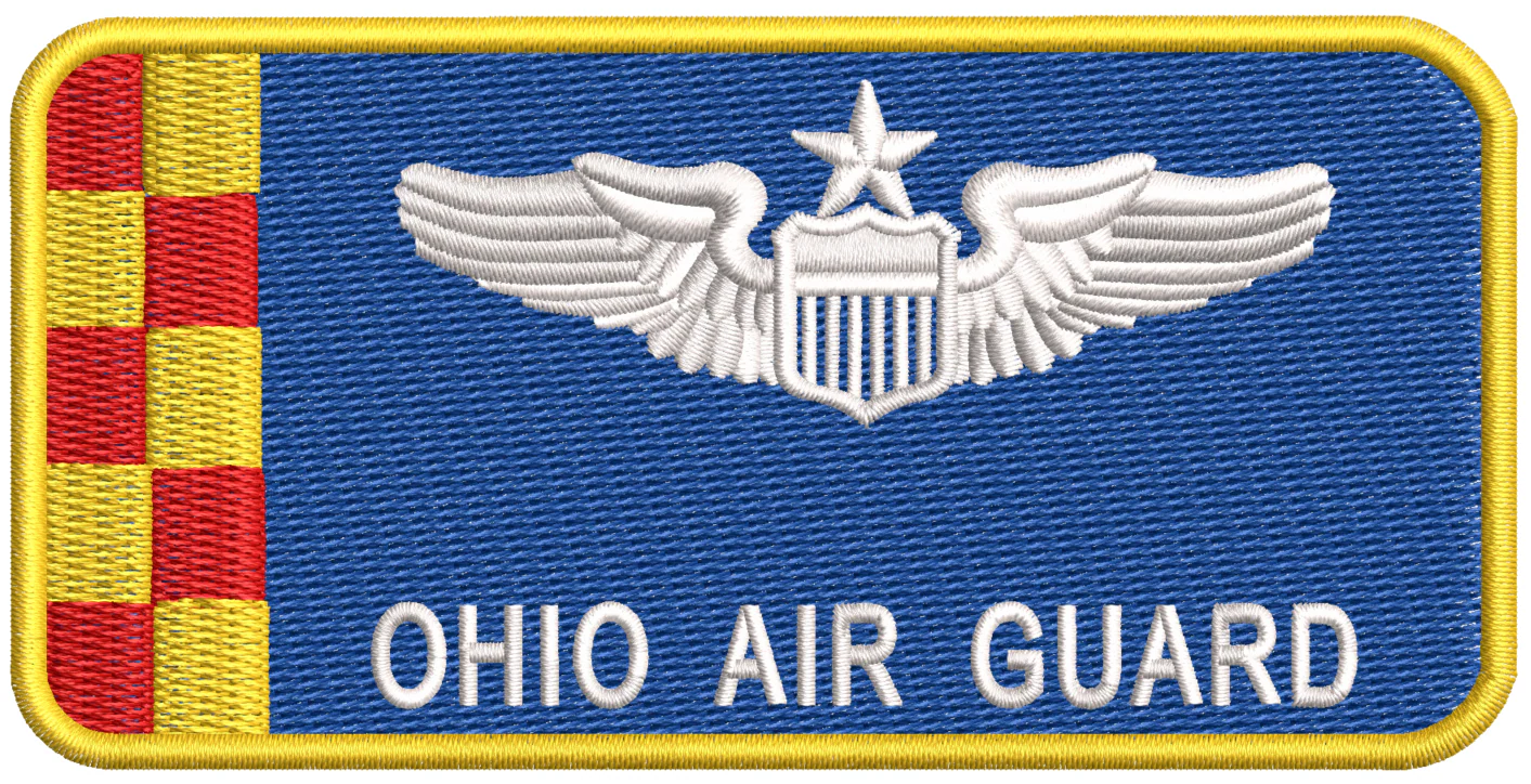 Ohio Air Guard Blue Pilot Name Tag - Image 2