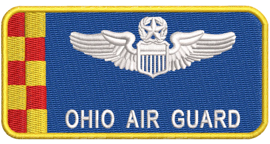 Ohio Air Guard Blue Pilot Name Tag - Image 3