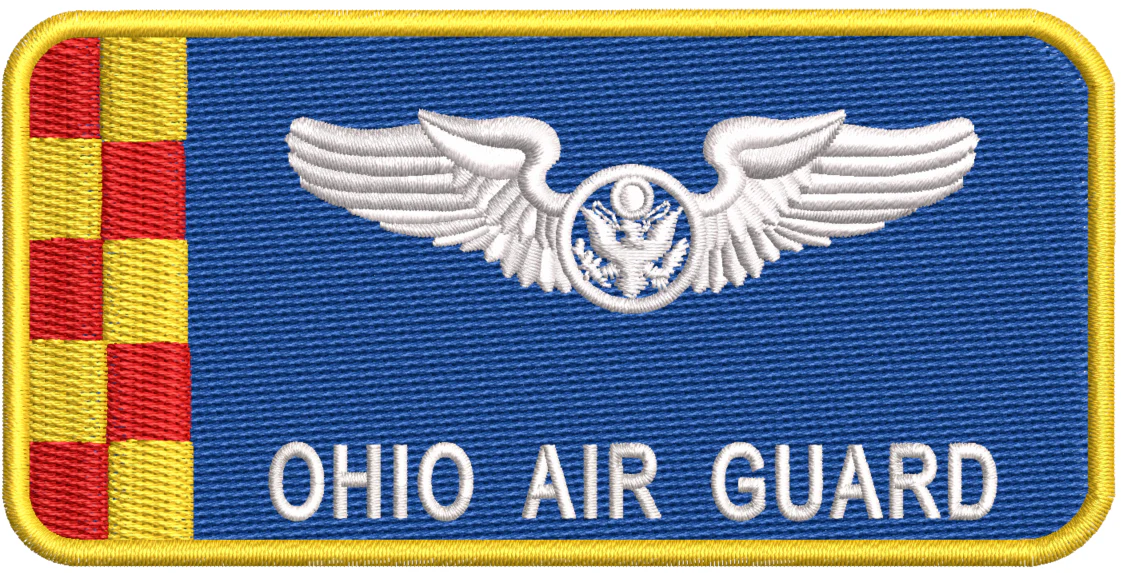 Ohio Air Guard Blue Sensor Name Tag