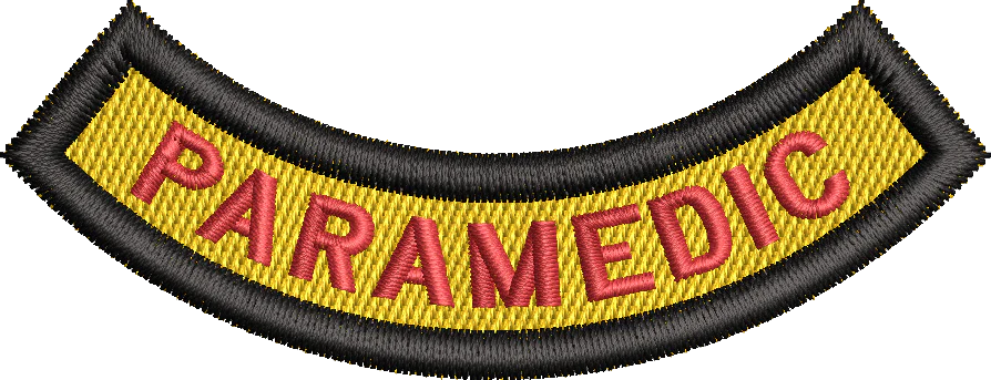 Paramedic - Rocker Tab (BLACK BORDER)