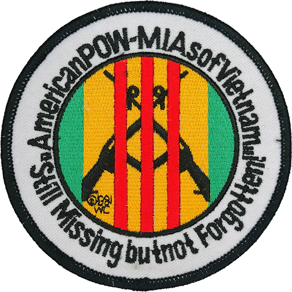 Prisoner Of War/Missing In Action , Missing But Not Forgotten - SEW ON  Patch