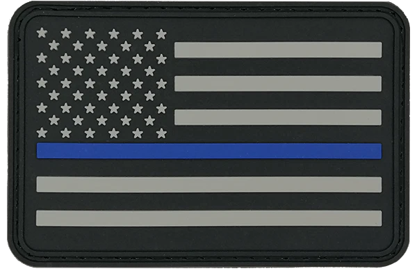 PVC FLAG PATCH - THIN BLUE LINE