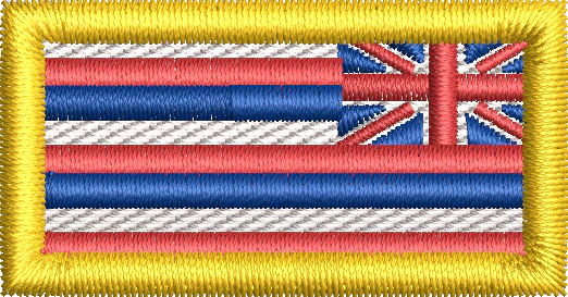 Reversed Hawaii State Flag - Pen Tab (YELLOW)